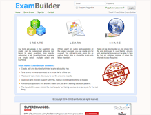 Tablet Screenshot of exambuilder.org